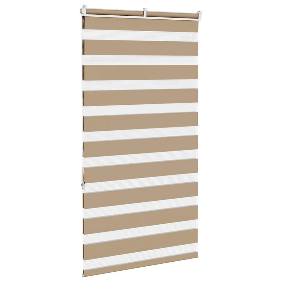 Store zèbre marron sable largeur du tissu 75,9 cm polyester - 4