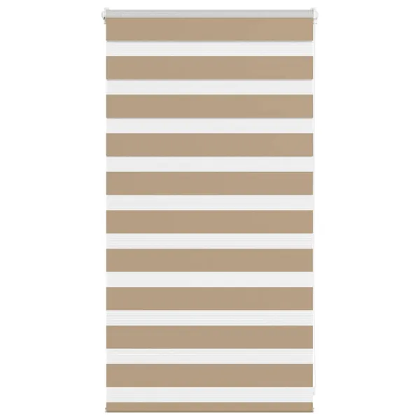 Store zèbre marron sable largeur du tissu 75,9 cm polyester