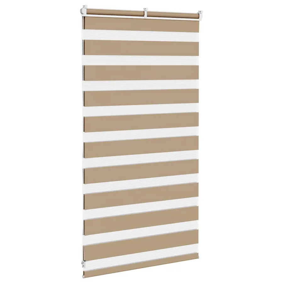 Store zèbre marron sable largeur du tissu 75,9 cm polyester - 4