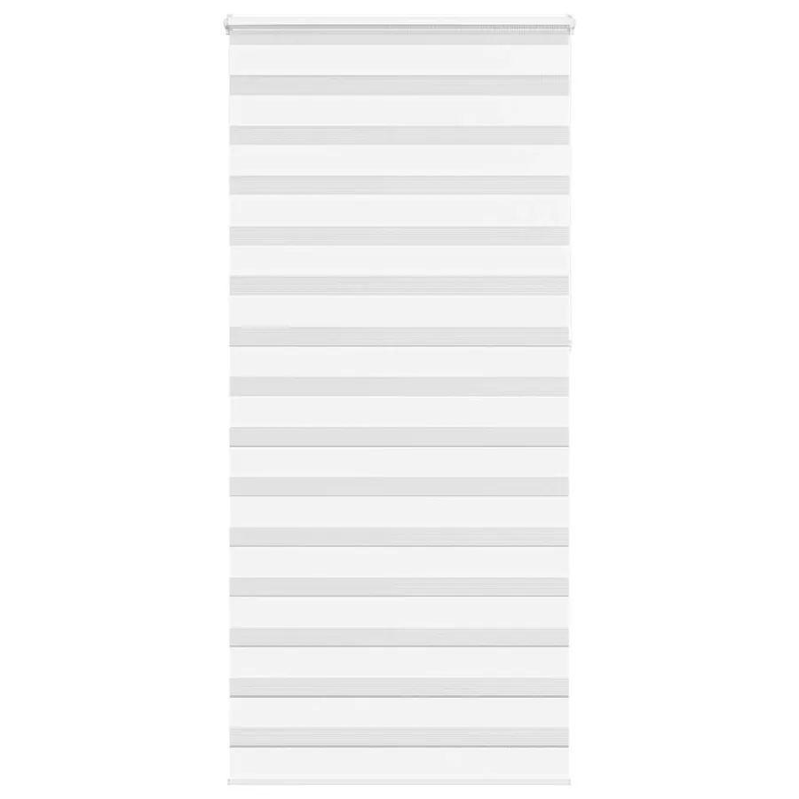 Store zèbre blanc 95x230 cm largeur du tissu 90,9 cm polyester