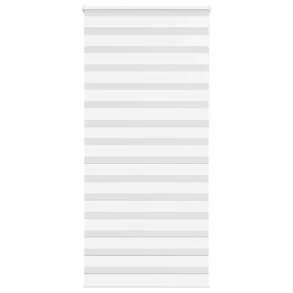 Store zèbre blanc 95x230 cm largeur du tissu 90,9 cm polyester