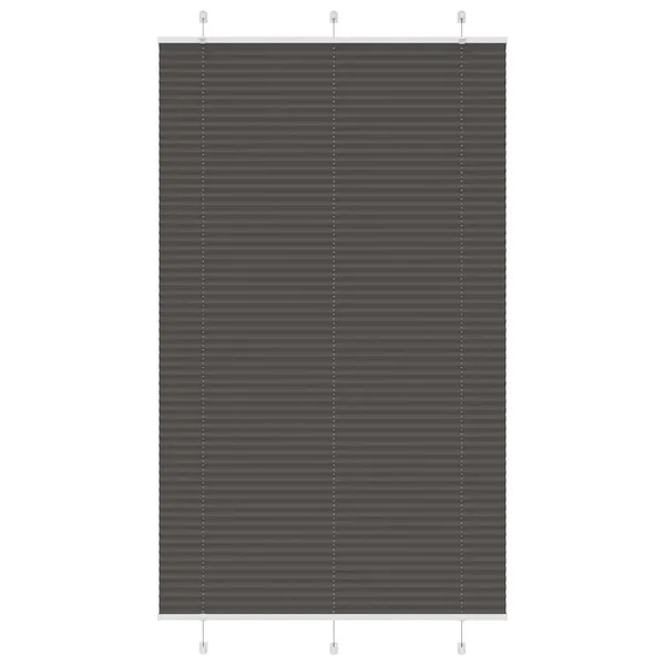 Store plissé noir 120x200 cm largeur du tissu 119,4cm polyester