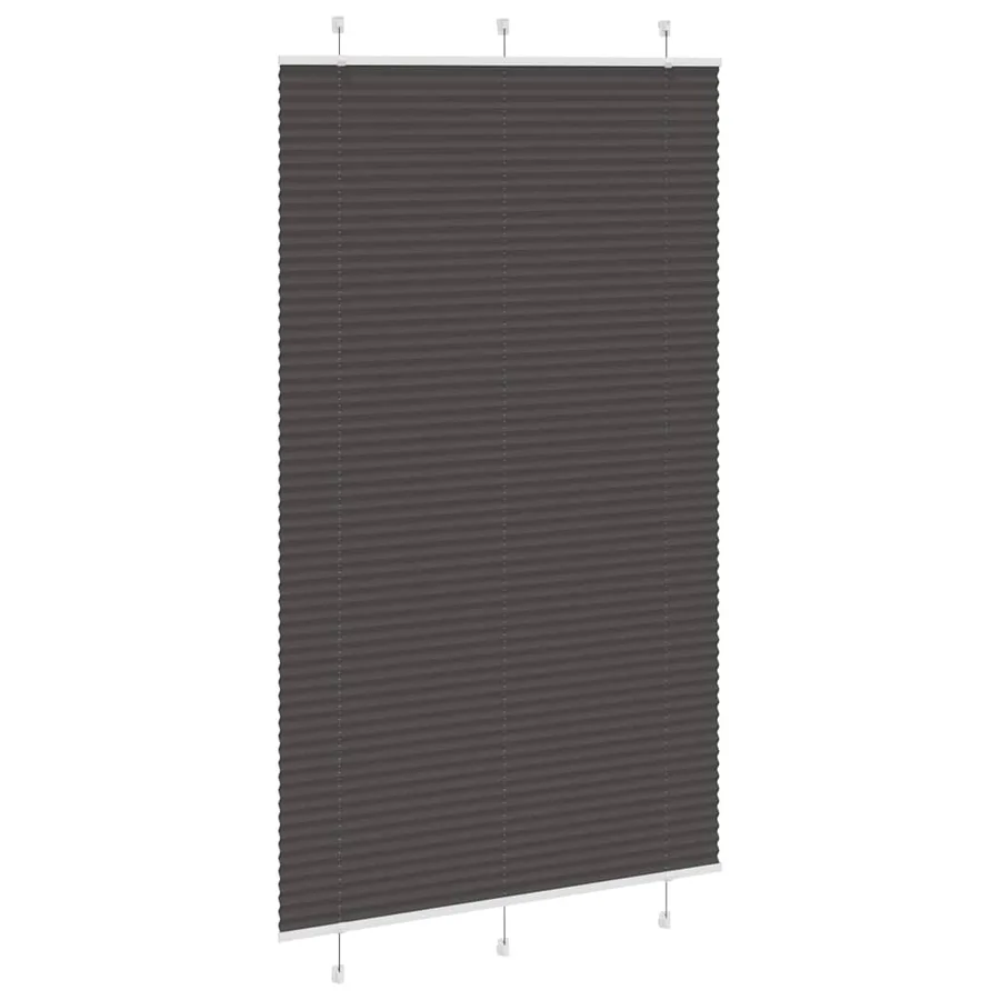 Store plissé noir 120x200 cm largeur du tissu 119,4cm polyester - 3