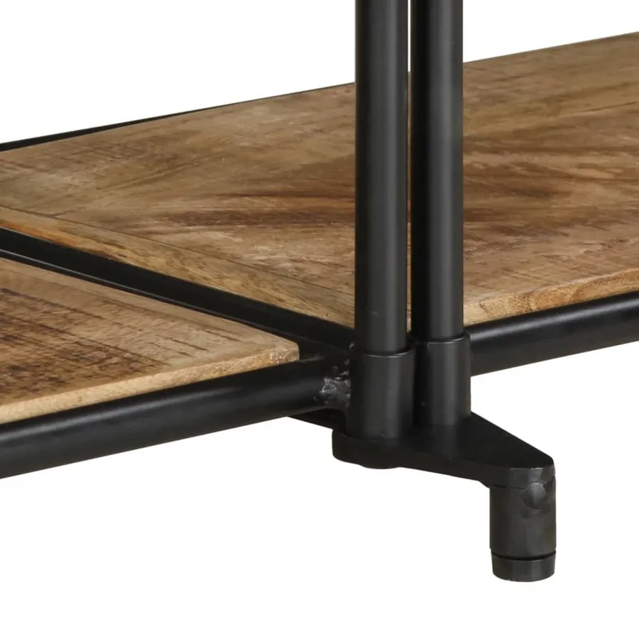 Meuble TV 200x42x40 cm bois massif de manguier brut - 8