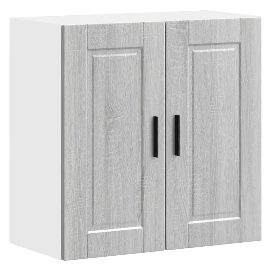 Armoire murale de cuisine Porto sonoma gris bois d'ingénierie
