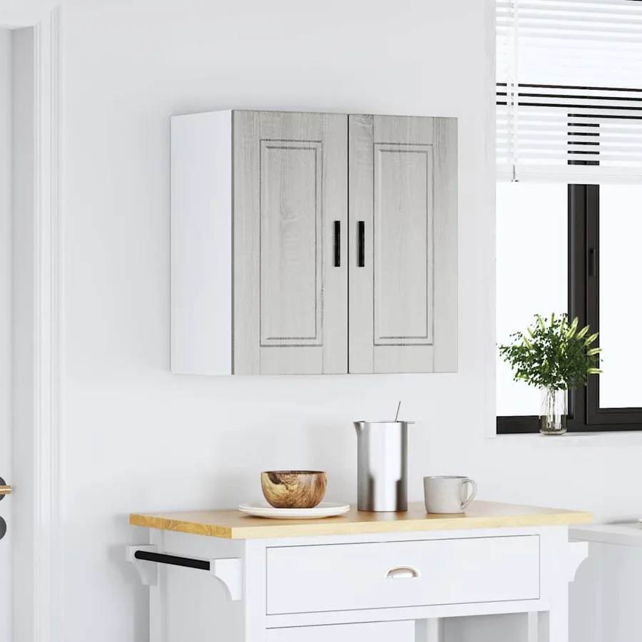 Armoire murale de cuisine Porto sonoma gris bois d'ingénierie - 3