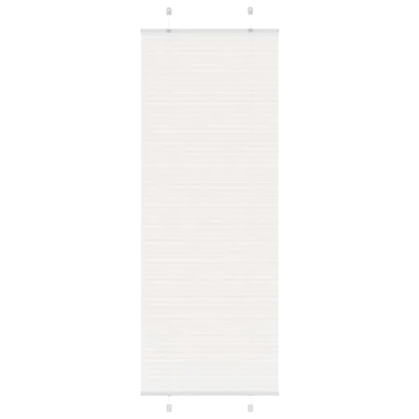 Store plissé blanc 70x200 cm largeur du tissu 69,4 cm polyester