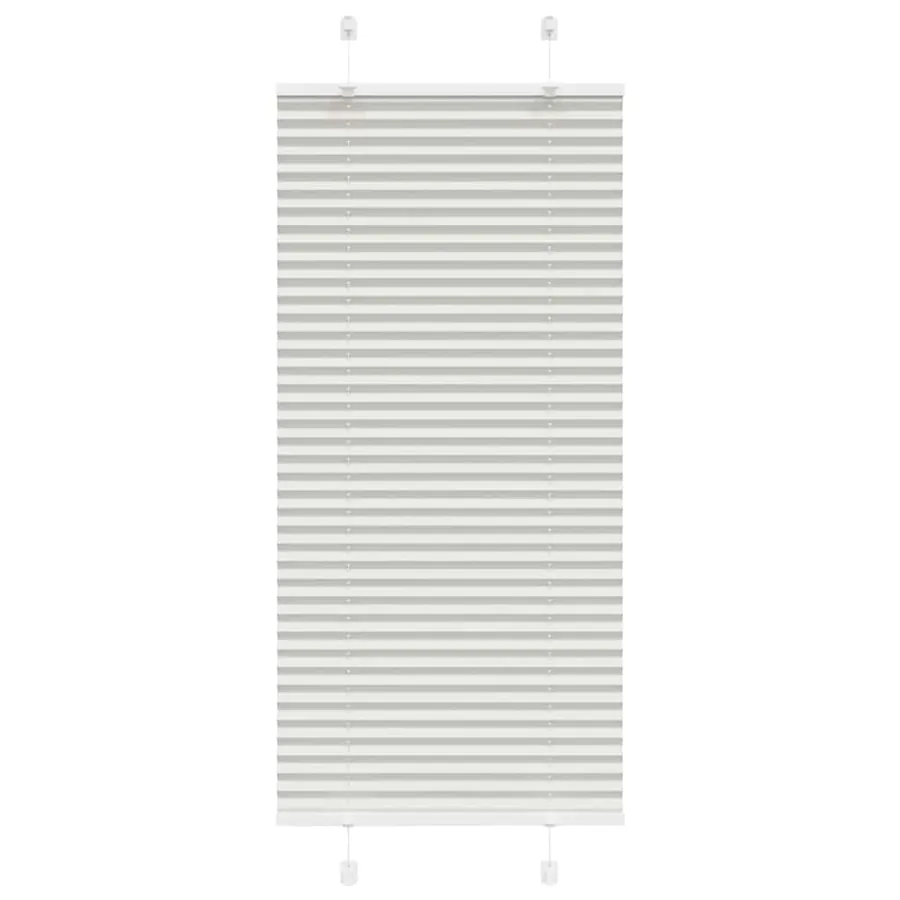 Store plissé gris clair 55x150 cm largeur du tissu 54,4 cm