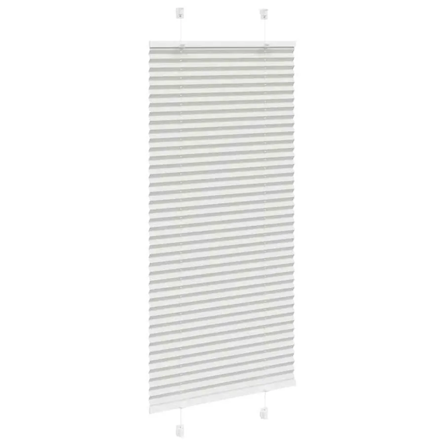 Store plissé gris clair 55x150 cm largeur du tissu 54,4 cm - 3