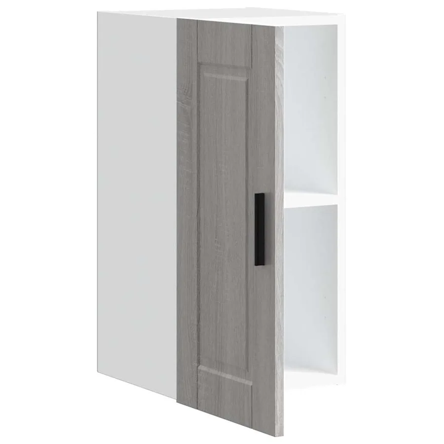 Armoire murale de cuisine Porto sonoma gris bois d'ingénierie - 5