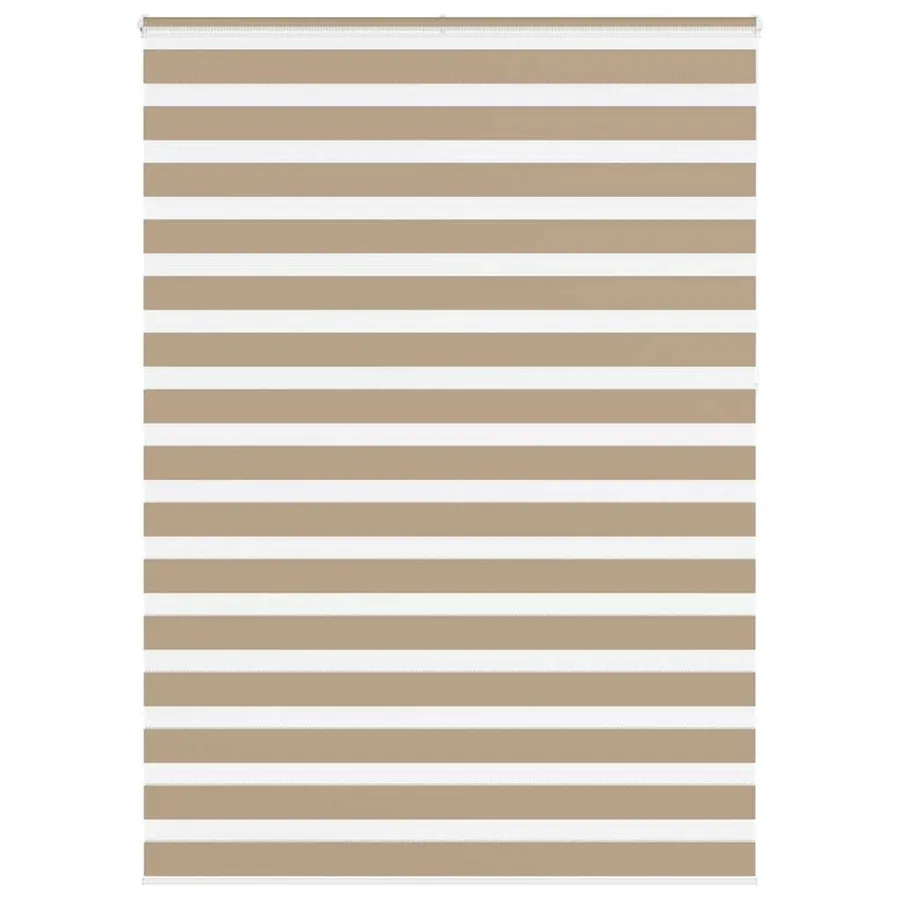 Store zèbre marron sable largeur du tissu 155,9cm polyester