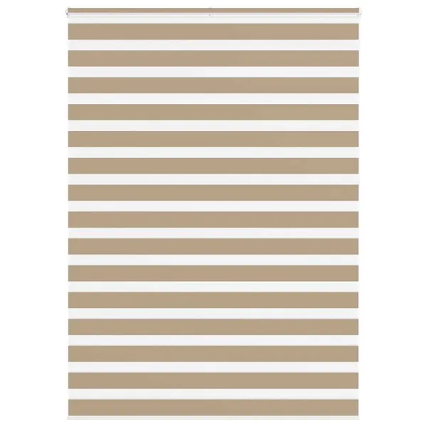 Store zèbre marron sable largeur du tissu 155,9cm polyester