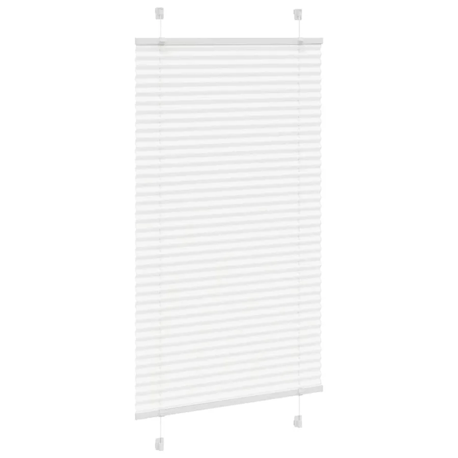 Store plissé blanc 70x150 cm largeur du tissu 69,4 cm polyester - 3