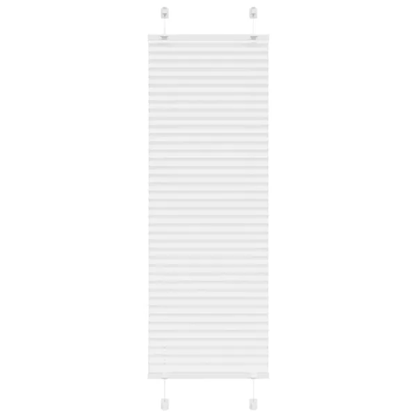 Store plissé blanc 45x150 cm largeur du tissu 44,4 cm polyester