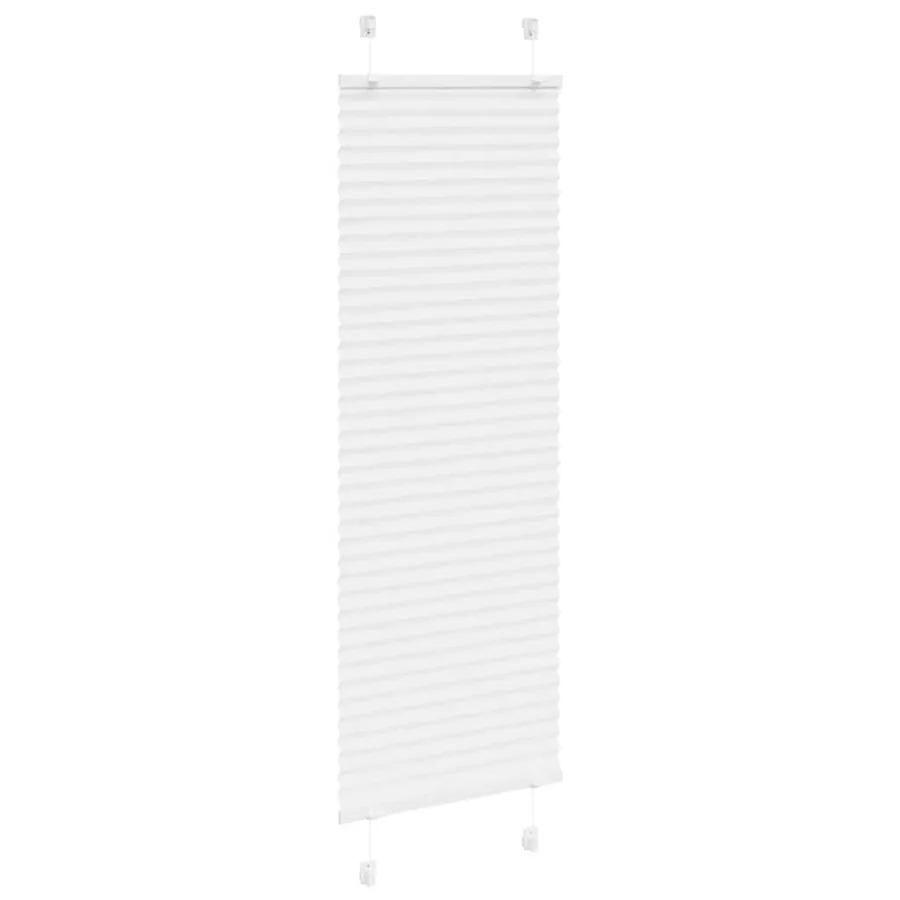 Store plissé blanc 45x150 cm largeur du tissu 44,4 cm polyester - 3