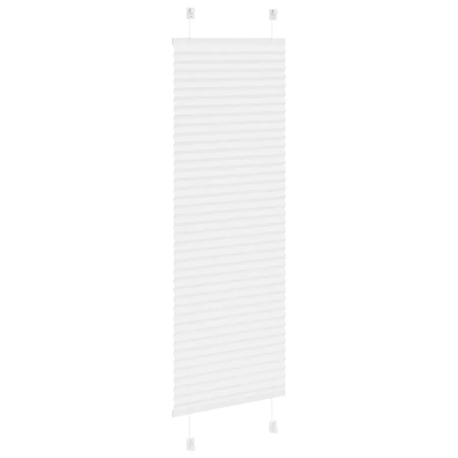 Store plissé blanc 45x150 cm largeur du tissu 44,4 cm polyester - 4