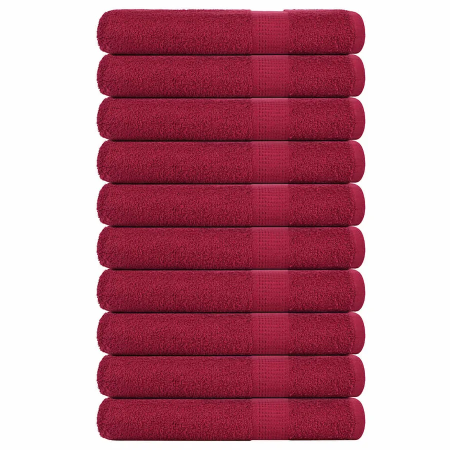 Serviettes FROGN 10 pcs bordeaux 100x200 cm 360 g/m²
