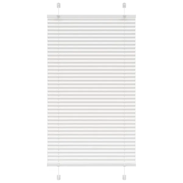 Store plissé blanc 80x150 cm largeur du tissu 79,4 cm polyester