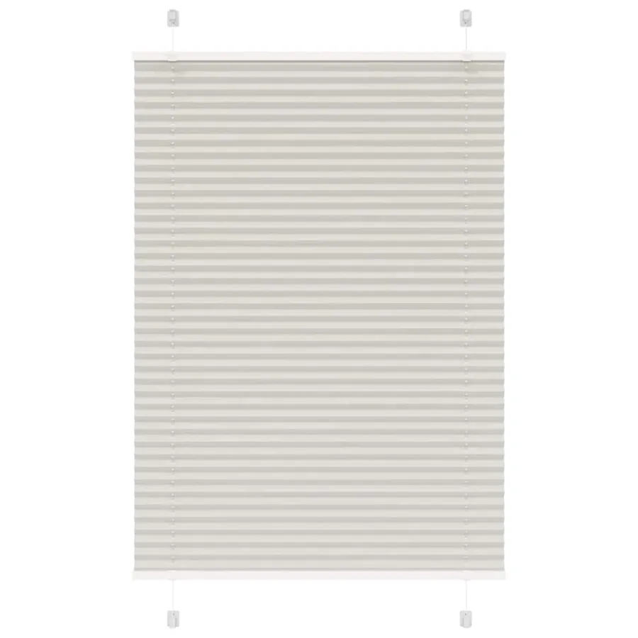Store plissé gris clair 85x150 cm largeur du tissu 84,4 cm