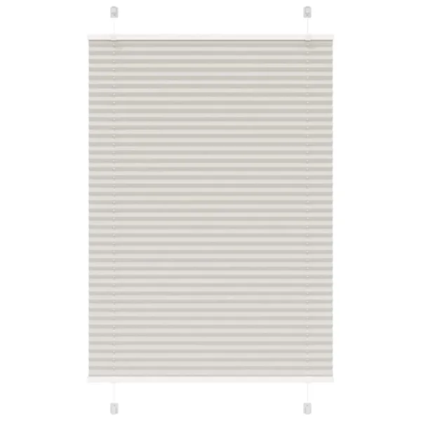 Store plissé gris clair 85x150 cm largeur du tissu 84,4 cm