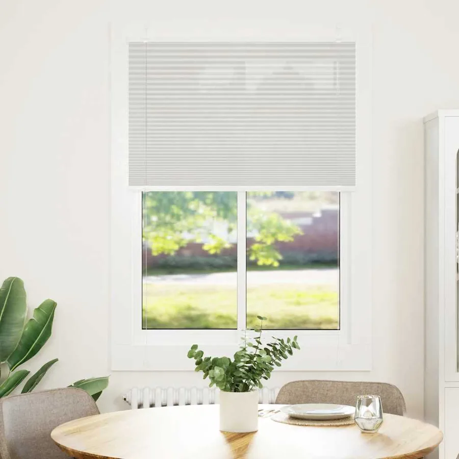 Store plissé gris clair 85x150 cm largeur du tissu 84,4 cm - 2