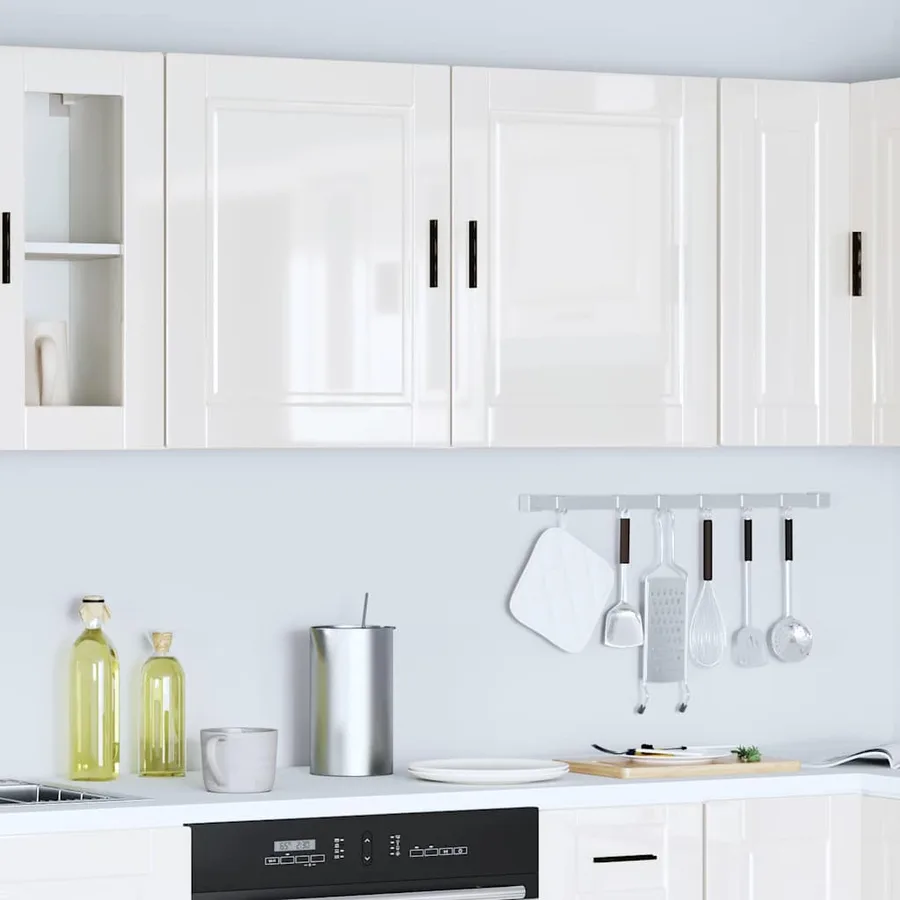 Armoires murales de cuisine 2 pcs Porto blanc brillant - 4