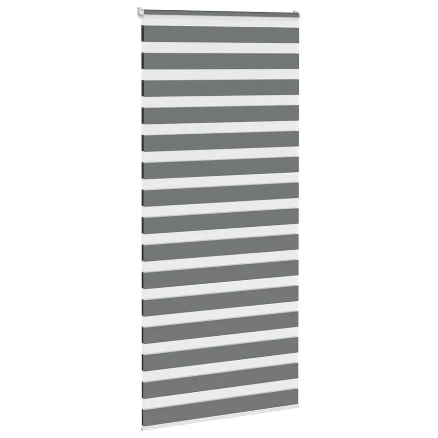 Store zèbre gris foncé largeur du tissu 110,9 cm polyester - 3