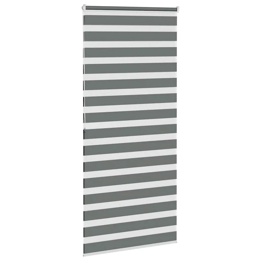 Store zèbre gris foncé largeur du tissu 110,9 cm polyester - 4