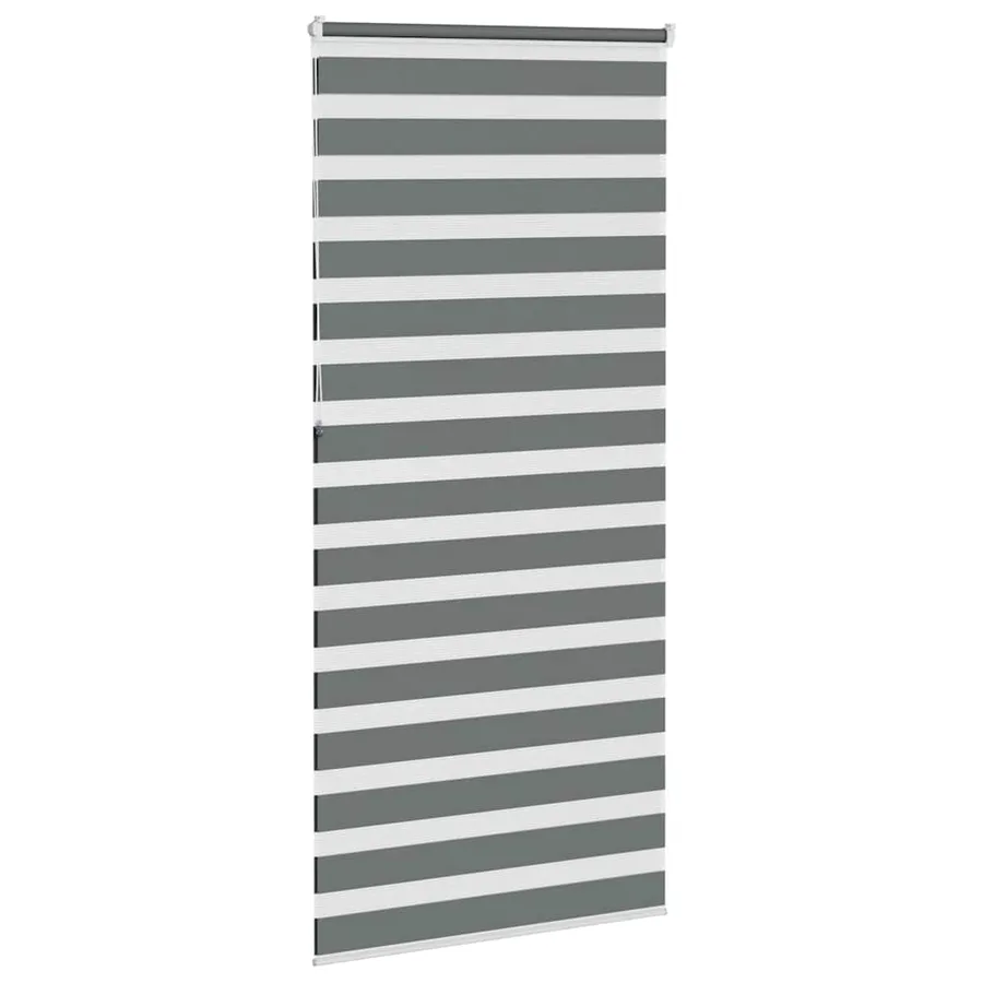 Store zèbre gris foncé largeur du tissu 95,9 cm polyester - 4