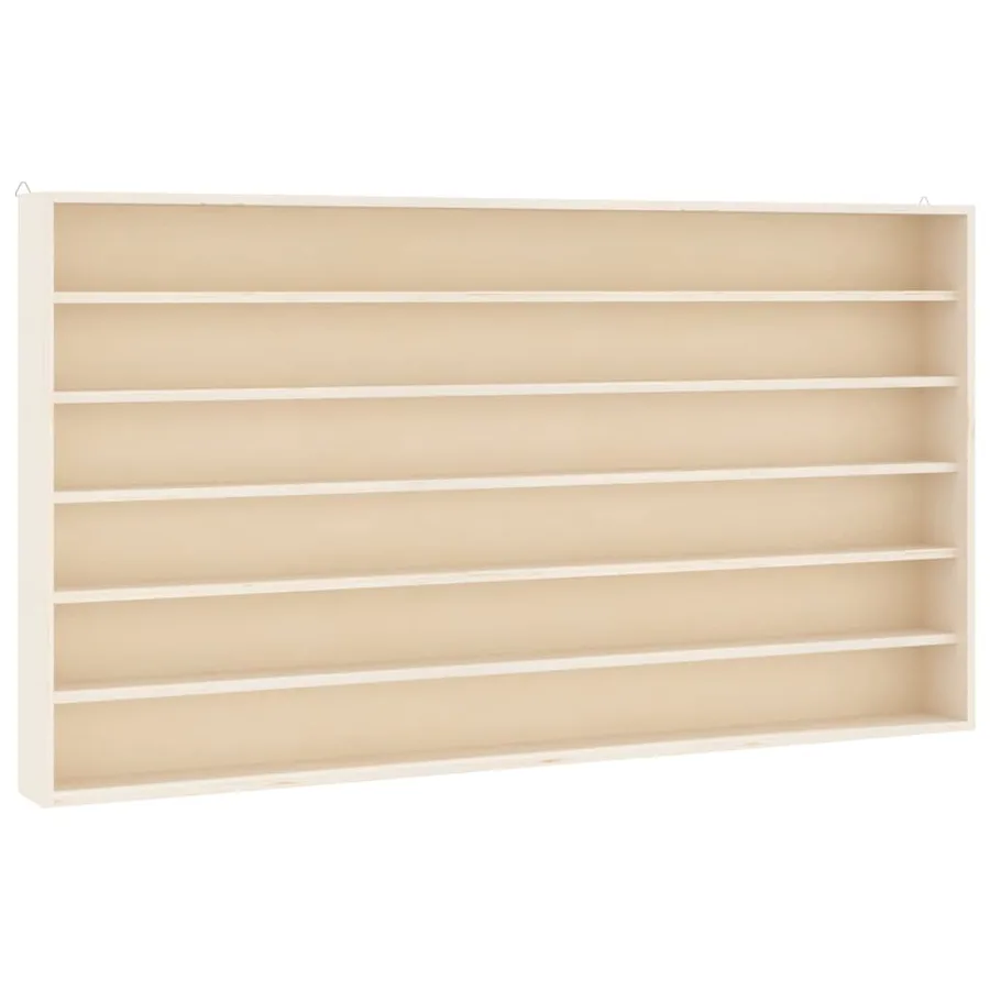 Vitrine de collection en bois avec 6 étagères 80x8,5x55 cm - 2