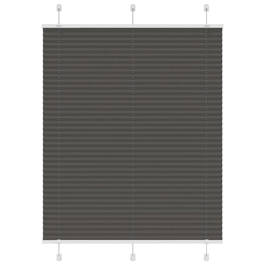 Store plissé noir 110x150 cm largeur du tissu 109,4cm polyester