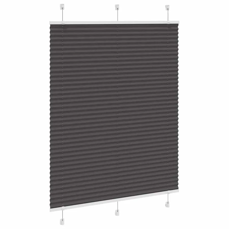 Store plissé noir 110x150 cm largeur du tissu 109,4cm polyester - 3
