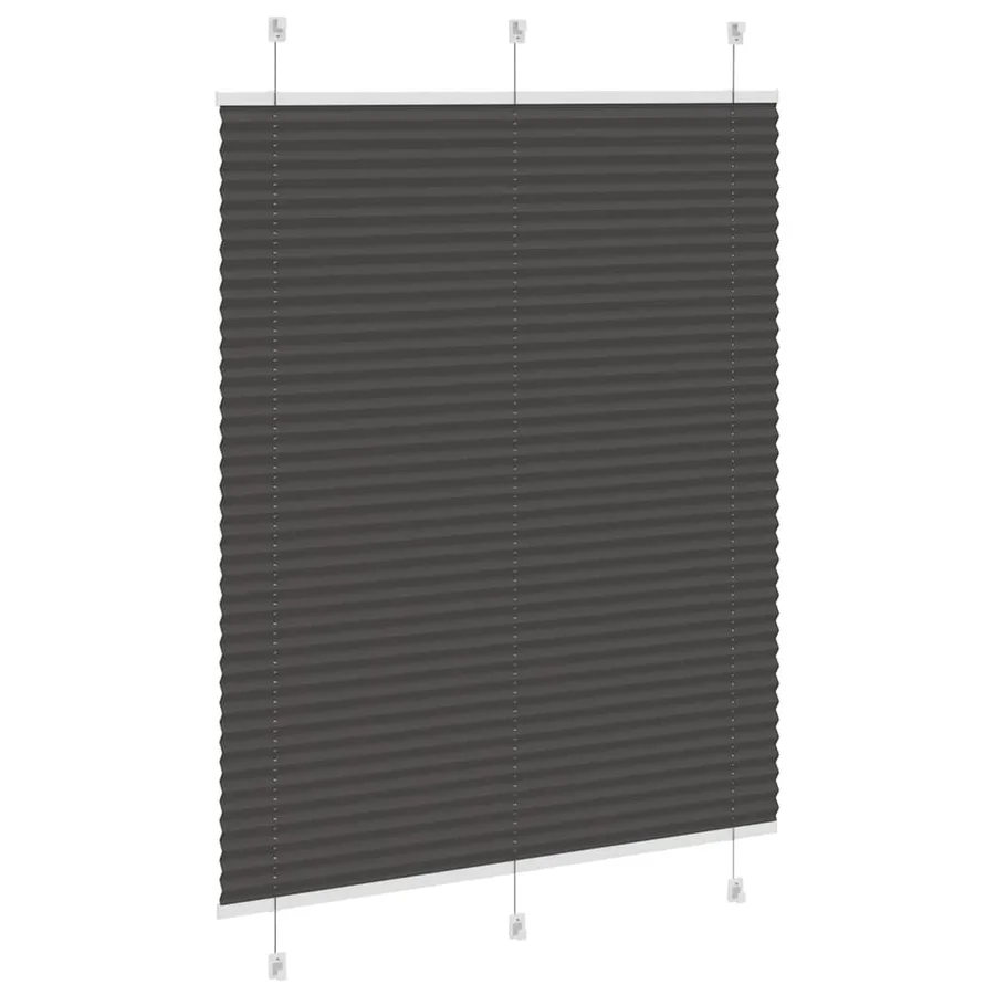 Store plissé noir 110x150 cm largeur du tissu 109,4cm polyester - 4