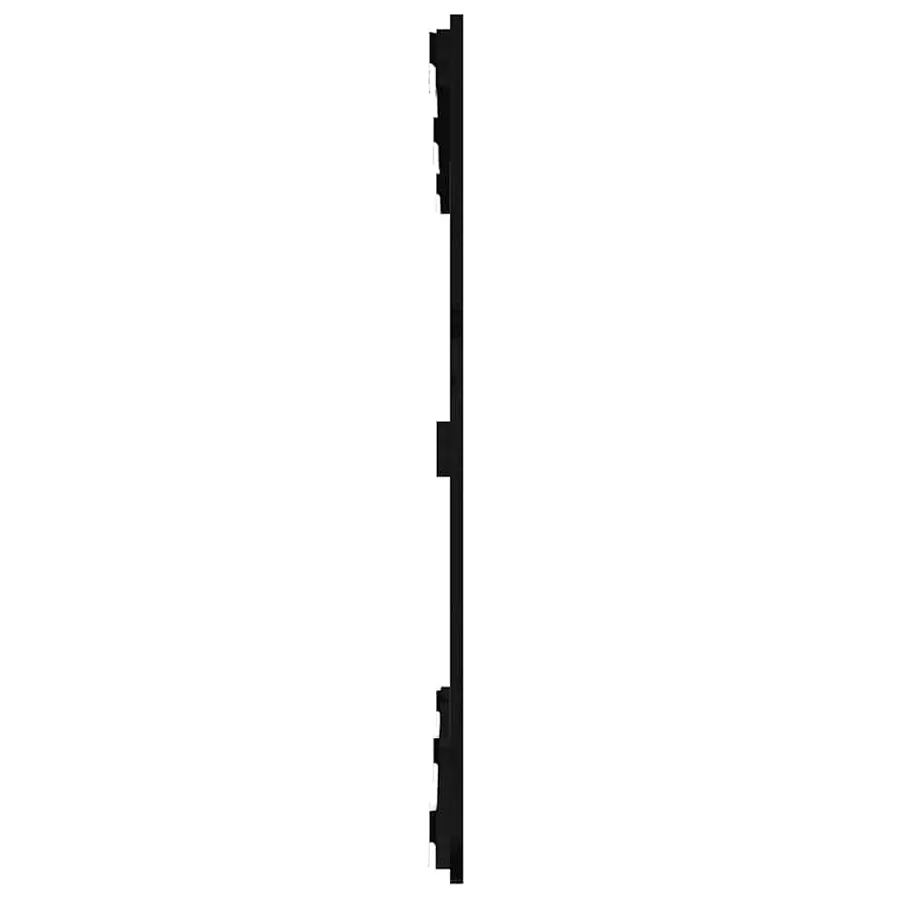 Tête de lit murale Noir 127,5x3x90 cm Bois massif de pin - 5