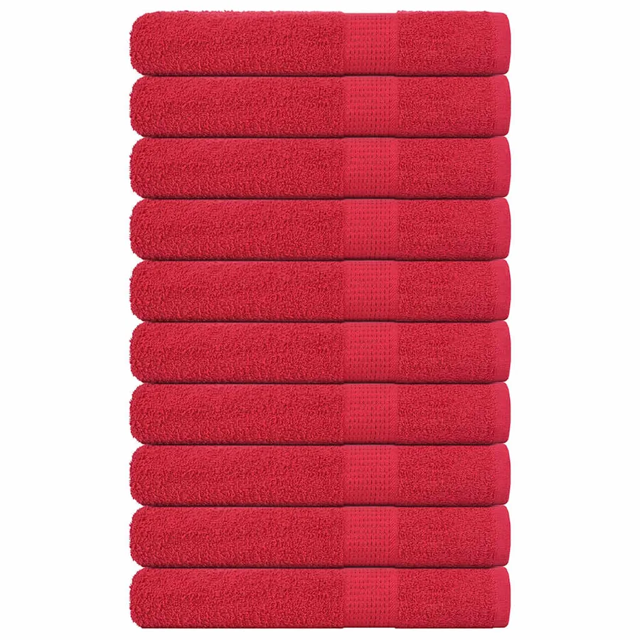 Serviettes FROGN 10 pcs rouge 100x200 cm 360 g/m²