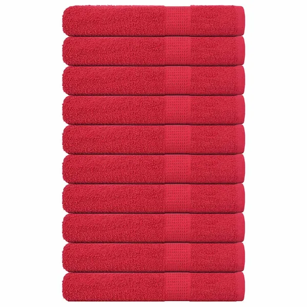 Serviettes FROGN 10 pcs rouge 100x200 cm 360 g/m²