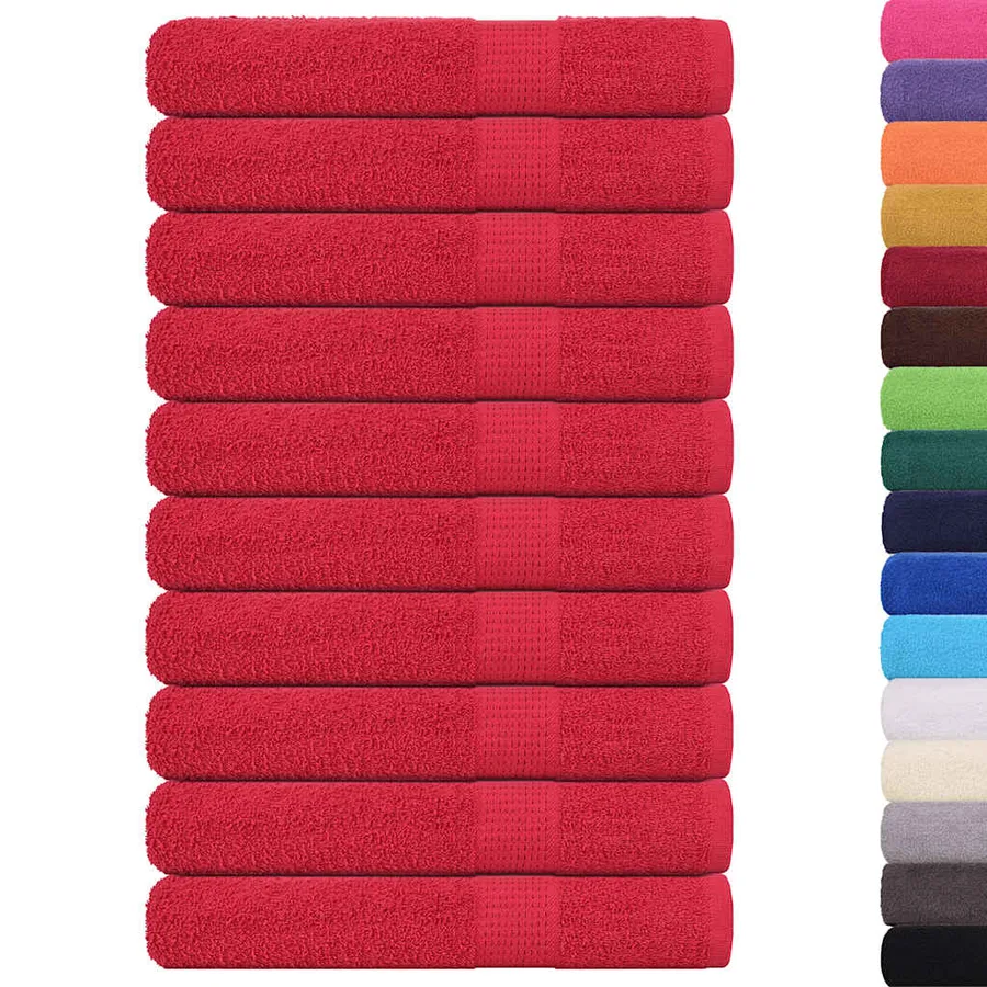 Serviettes FROGN 10 pcs rouge 100x200 cm 360 g/m² - 2