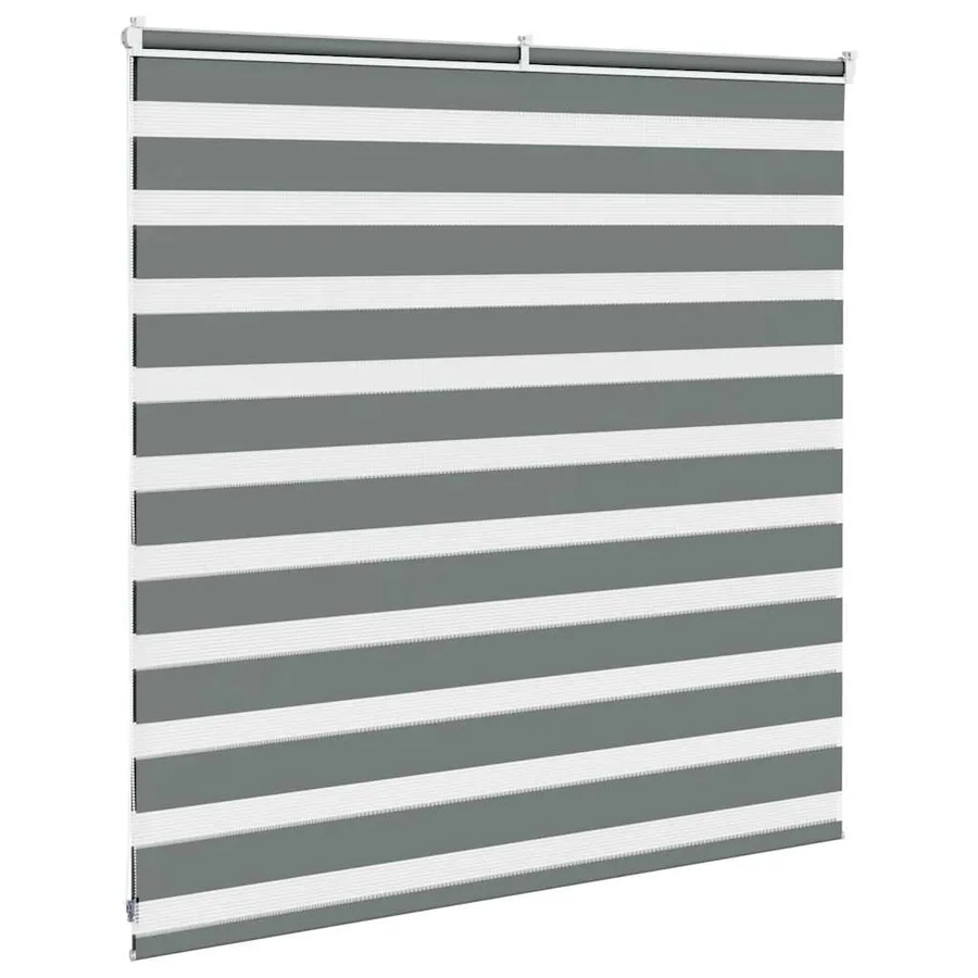 Store zèbre gris foncé largeur du tissu 145,9 cm polyester - 4