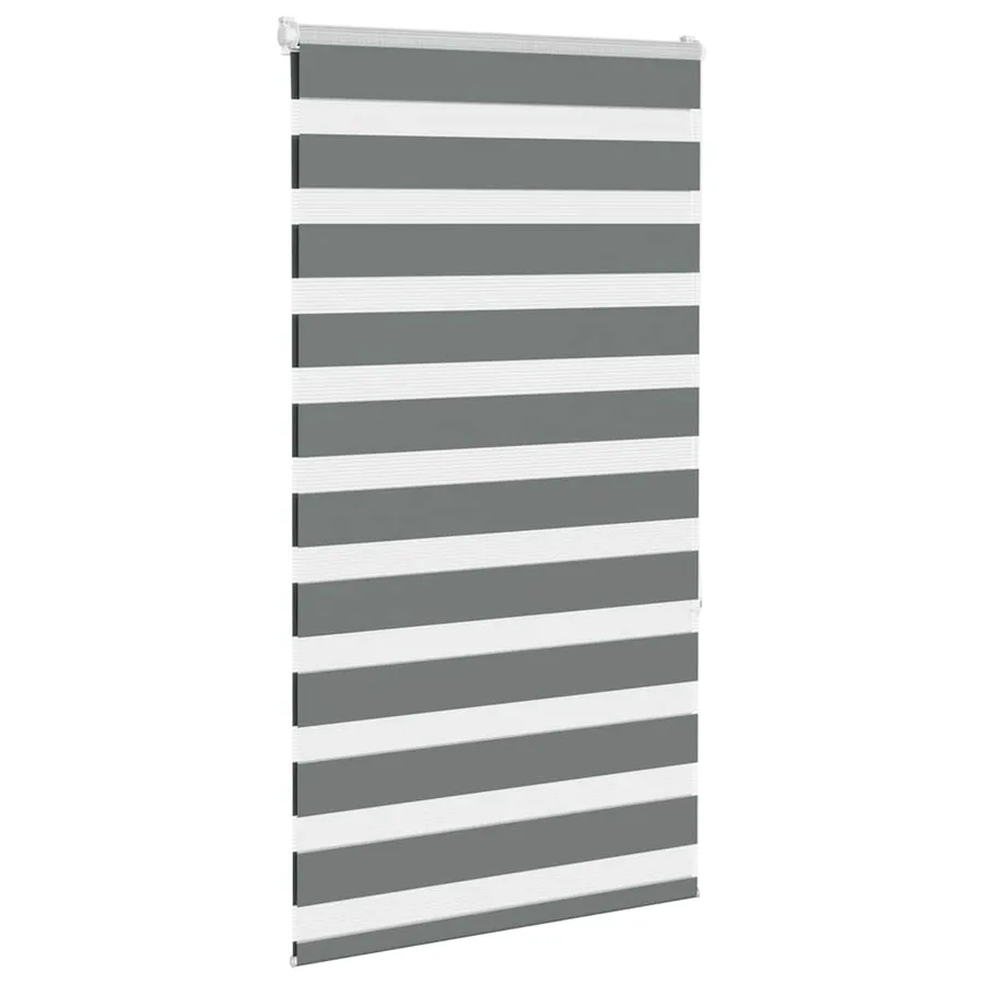 Store zèbre gris foncé largeur du tissu 85,9 cm polyester - 3