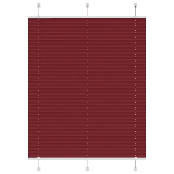 Store plissé rouge bordeaux 105x100 cm largeur du tissu 104,4cm