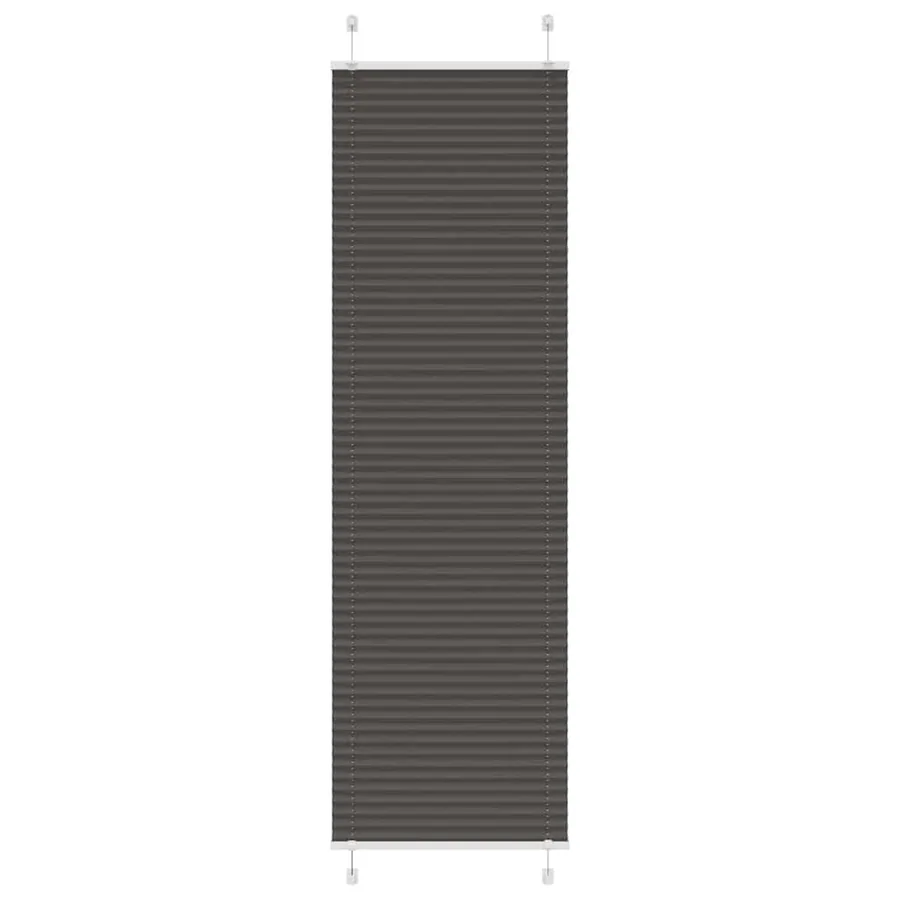 Store plissé noir 65x200 cm largeur du tissu 64,4 cm polyester