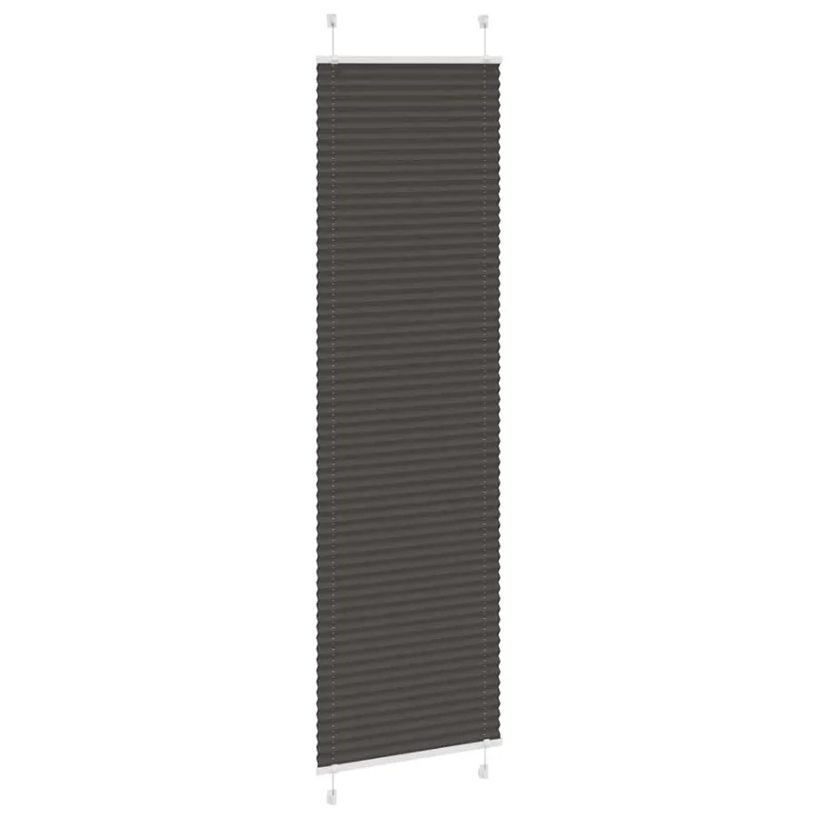 Store plissé noir 65x200 cm largeur du tissu 64,4 cm polyester - 3