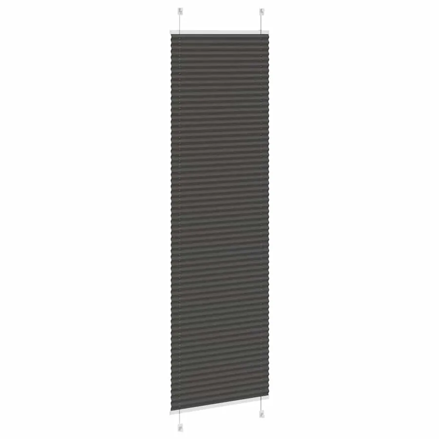Store plissé noir 65x200 cm largeur du tissu 64,4 cm polyester - 4