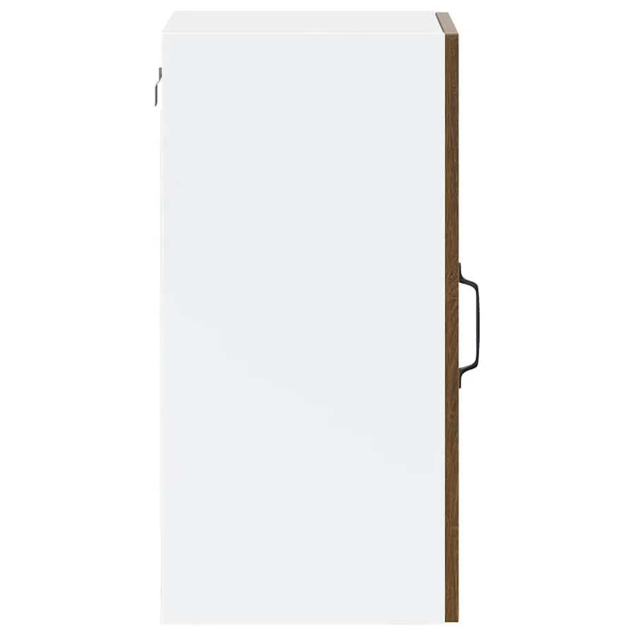 Armoire murale de cuisine et porte en verre Porto chêne marron - 8