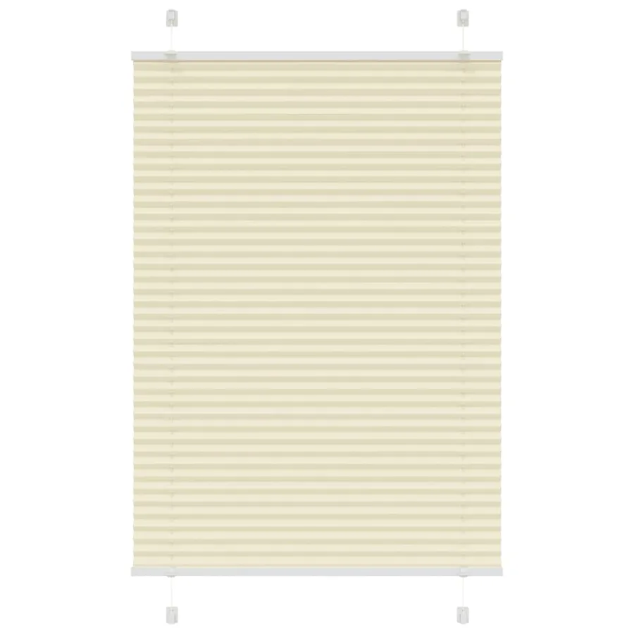 Store plissé crème 95x150 cm largeur du tissu 94,4 cm polyester