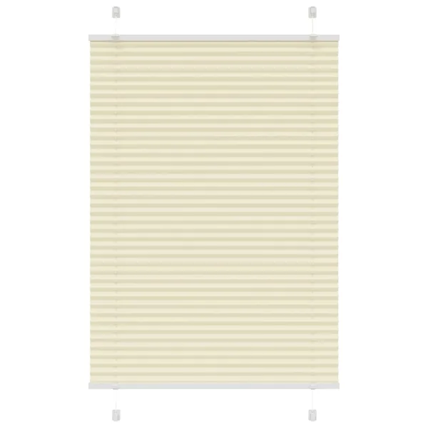 Store plissé crème 95x150 cm largeur du tissu 94,4 cm polyester