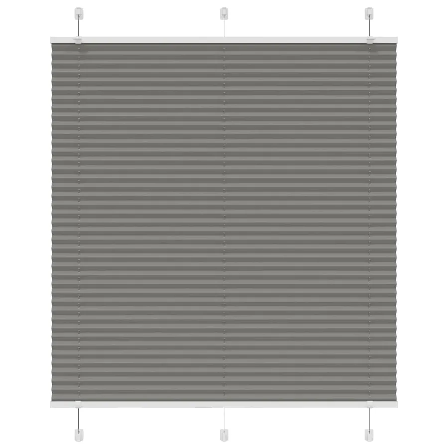 Store plissé anthracite 120x150 cm largeur du tissu 119,4 cm