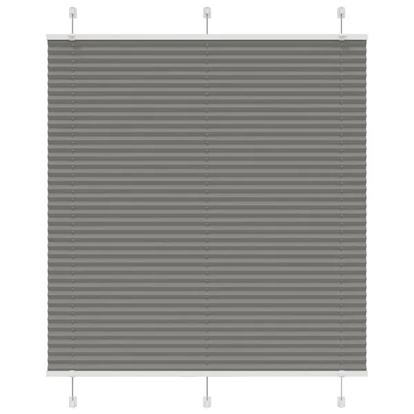 Store plissé anthracite 120x150 cm largeur du tissu 119,4 cm