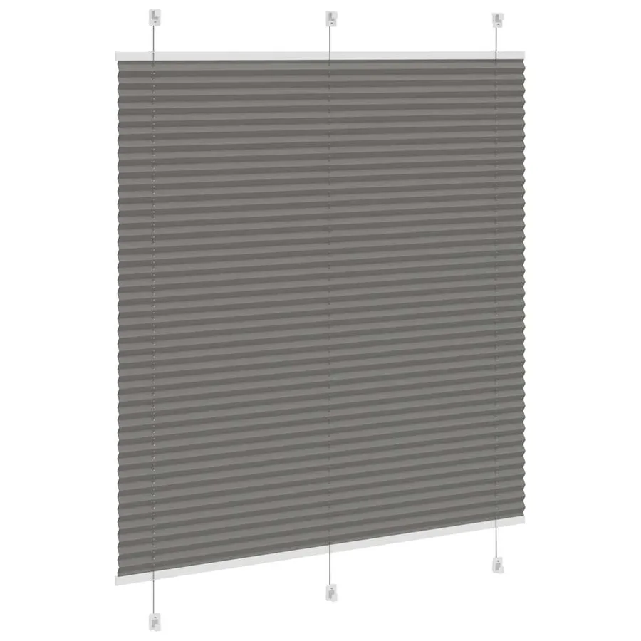 Store plissé anthracite 120x150 cm largeur du tissu 119,4 cm - 4