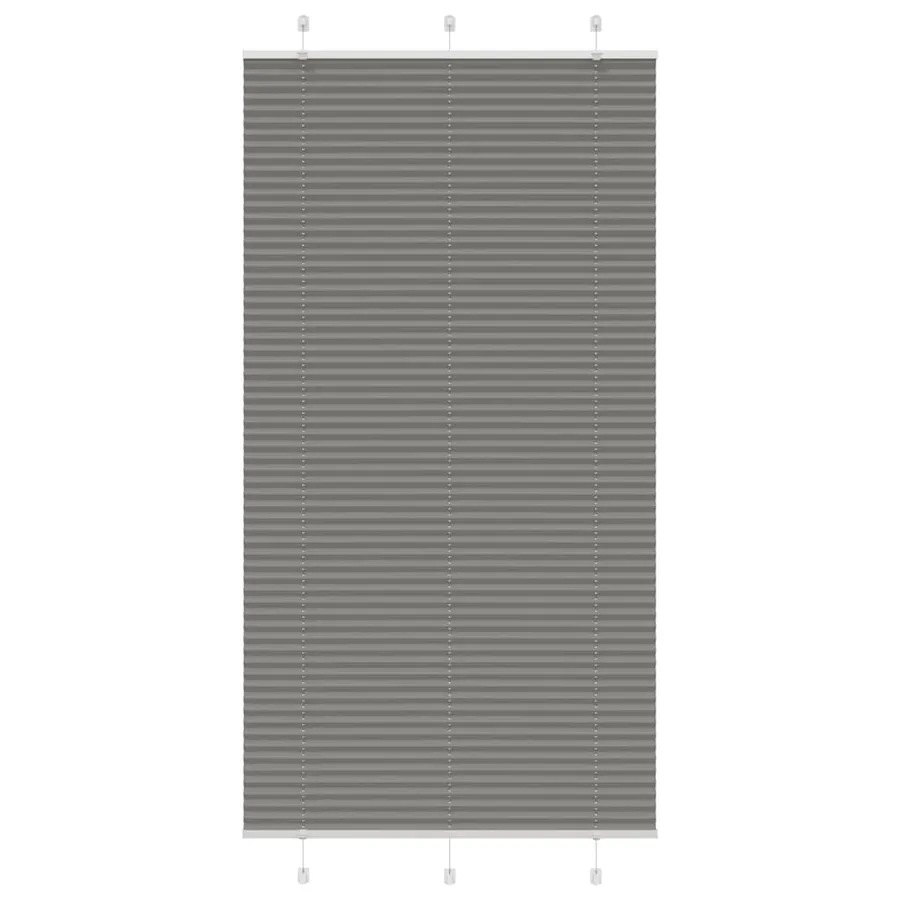Store plissé anthracite 110x200 cm largeur du tissu 109,4 cm